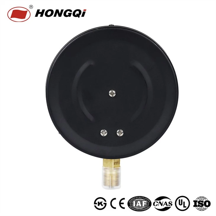 Black painted steel/Phosphor Bronze Bourdon Tube/Brass Socket