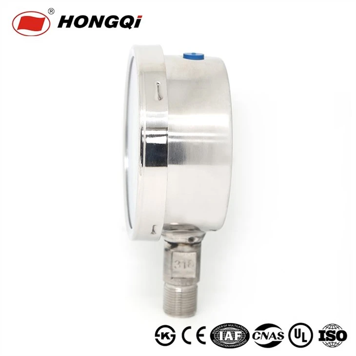100mm 25mpa Full Stainless Steel High Pressure Capsule Gauge Manometer With CE/UL/ISO9001