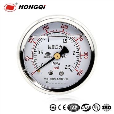 Manometru Assjali ta '60mm Mimli Bil-Glycerin Pressure Gauge