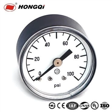 Manometru Ġenerali mmuntat assjali 1.6 Pulzieri Gauge tal-Pressjoni